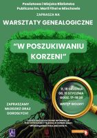 Warsztaty genealogiczne – „W poszukiwaniu  korzeni”
